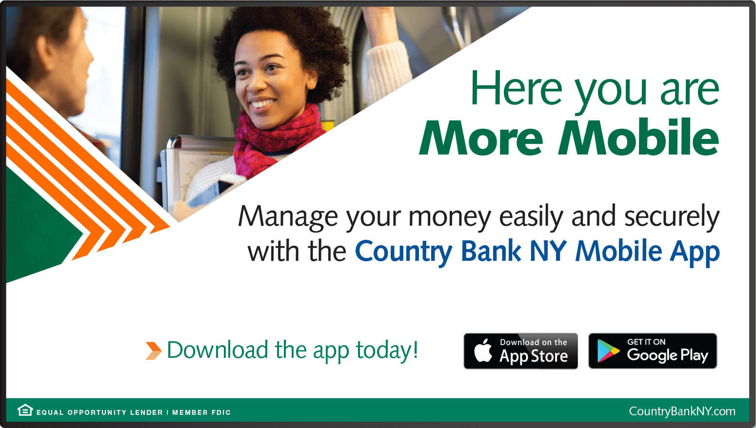 Country Bank digital screens