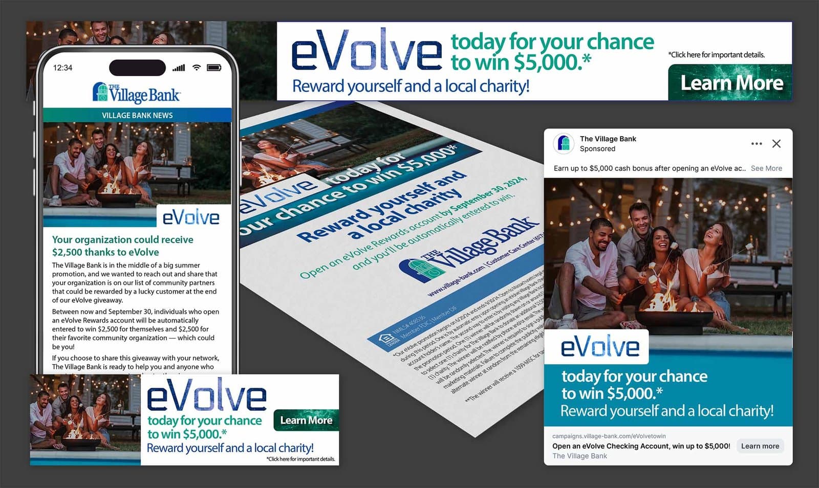 eVolve campaign spread